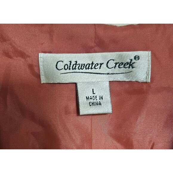 Coldwater Creek Pastel Colors Jacket Linen Silk Blend Size Large RN 98516 - Picture 2 of 11